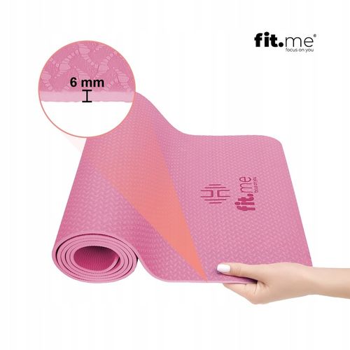 MATA DO ĆWICZEŃ JOGI PILATESU GIMNASTYCZNA TPE ANTYPOŚLIZGOWA Z UCHWYTEM na Arena.pl