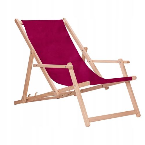 Leżak drewniany z podłokietnikami ogrodowy San-Drew TP22 na Arena.pl