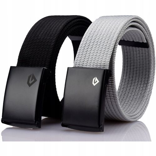 Paski 2x PARCIAK SZEROKI CZARNY+SZARY KLASYCZNE na Arena.pl