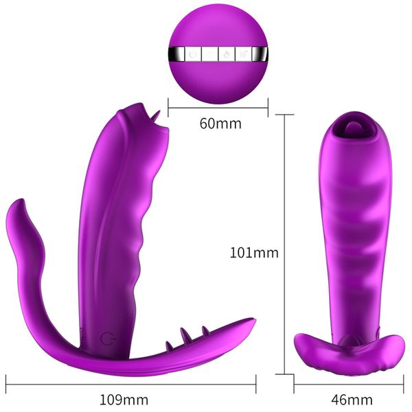 Stymulator-Silicone Panty Vibrator Usb 7 Function / Heating zdjęcie 8