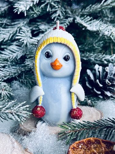 ŚWIECA Z WOSKU PSZCZELEGO PINGWIN 1 SZT na Arena.pl