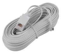 TEL0034F-15 Przyłącze telefon.WT.-GN./15M/ biały