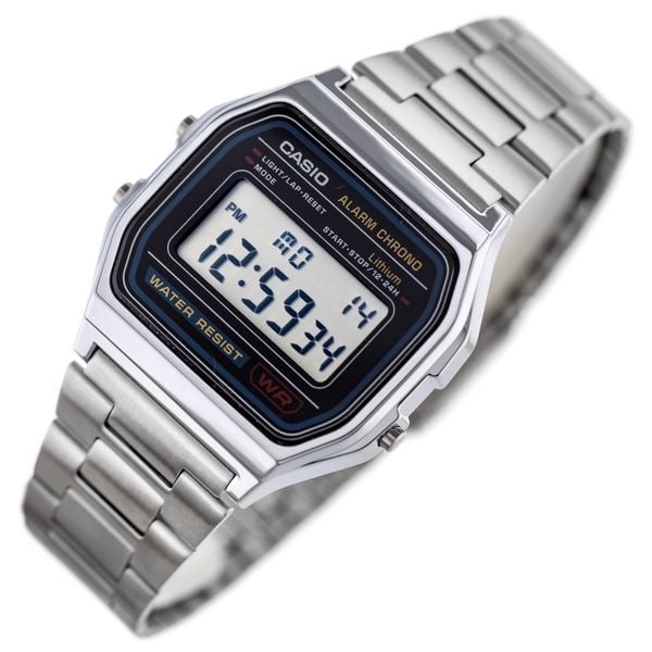ZEGAREK MĘSKI CASIO A158WA-1A (zd093a) - KLASYKA + BOX zdjęcie 2