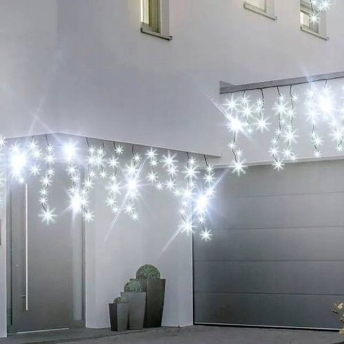 Kurtyna flesz 200LED 9,6m biały zimny zewnętrzna na Arena.pl