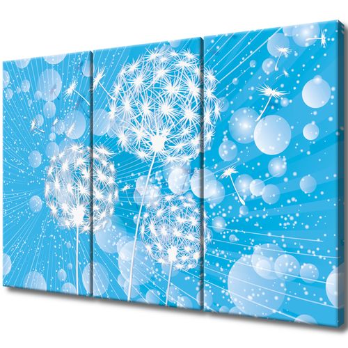 Obraz 90X60 Dmuchawce Abstrakcja Błękitne Tle na Arena.pl