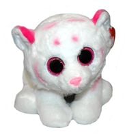 ND17_MA-8908 TY BEANIE BABIES rożowo-biay tygr