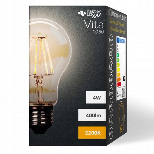 ŻARÓWKA LED E27 FILAMENT EDISON RETRO OZDOBNA 4W zdjęcie 2