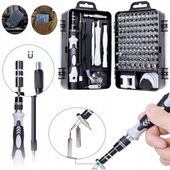 Uniwersalny Zestaw Wkrętaków Śrubokrętów Precyzyjnych Bitów Narzędzi 115el