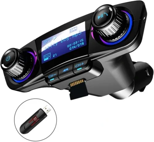 TRANSMITER FM BLUETOOTH 5.0 USB WIELOFUNKCYJNY 8w1 na Arena.pl