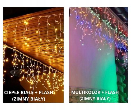 SOPLE GIRLANDA KURTYNA 300 LED ZIMNY BIAŁY + FLASH (ZIMNY BIAŁY) na Arena.pl