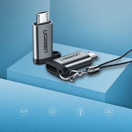 adapter przejściówka z usb-c na micro usb - szary na Arena.pl