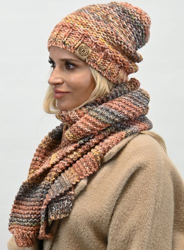 Wełniany Komplet Kobiecy na Zimę Gruby Ciepły Wz4 na Arena.pl