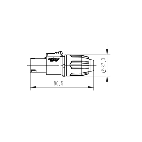 Wtyk głośnikowy 4-pin IP66 Roxtone RS4FP-WP-YL na Arena.pl