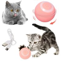 Zabawka Interaktywna Uciekająca Ruchoma Piłka Dla Kota LED Wibracje