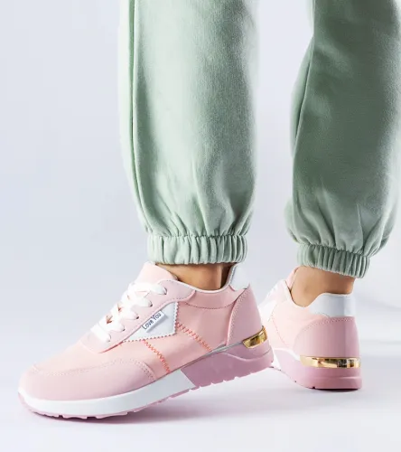 Różowe materiałowe sneakersy Geraldino 41 na Arena.pl