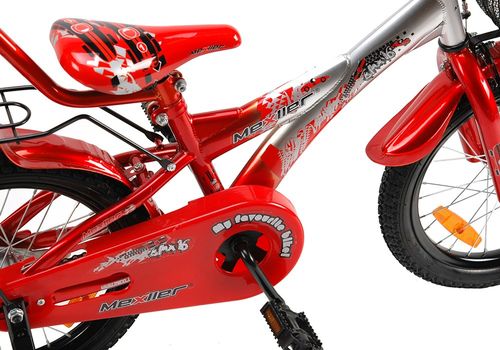 Rower 16 MEXLLER BMX sreb/czerw. + koszyk na Arena.pl