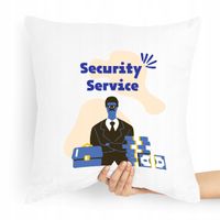 Prezent Poduszka Dla Ochroniarza Stróż Security Z Nadrukiem Ze Zdjęciem