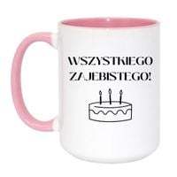 Duży Biało-Różowy 450 ml