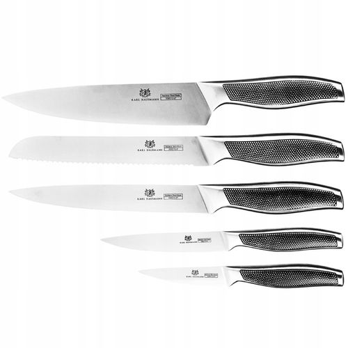 ZESTAW KOMPLET 5 NOŻY KUCHENNYCH STALOWE ostre NOŻE NÓŻ SZEFA KUCHNI 18/0 na Arena.pl