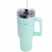 stalowy kubek termiczny termos 1200ml z rączką i słomką km-2175