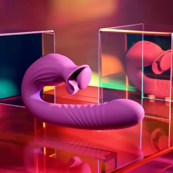 evolved deep ecstasy rabbit vibrator magenta - wielofunkcyjny model zdjęcie 2