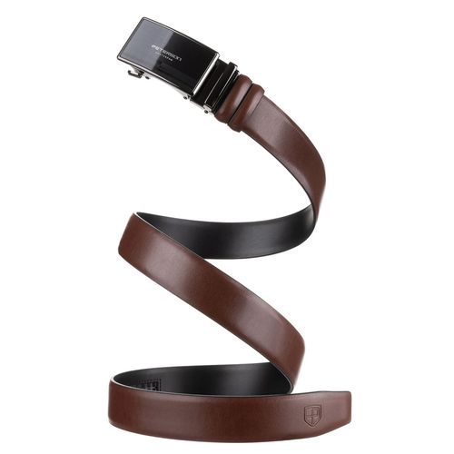 skórzany pasek męski w brązowym kolorze z automatyczną klamrą - peterson na Arena.pl