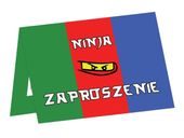 Zaproszenia urodzinowe Ninja, 6 szt.