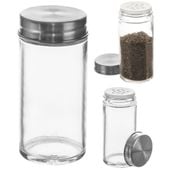 Pojemnik na Przyprawy Kuchenny z Sitkiem Przyprawnik Szklany Słoik 100 ml