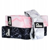 Zestaw gum HIP BAND do ćwiczeń taśmy materiałowe Majestic Sport 3 szt.