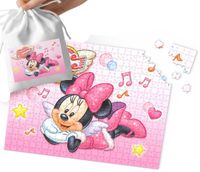 PUZZLE - MYSZKA MINNIE WZORY Z BAJEK PREZENT DLA DZIECI 35el +WORECZEK