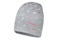 BROEL Synthia czapka dla dziewczynki wiskoza szary-róż 44-46