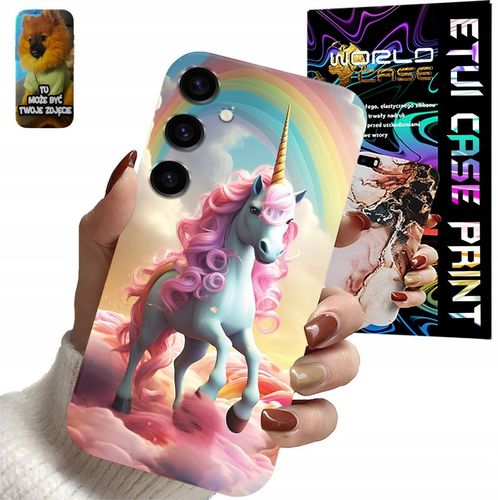 ETUI CASE SAMSUNG GALAXY S24 FE Jednorożec KOŃ TĘCZOWE WZORY + SZKŁO na Arena.pl