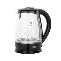 CZAJNIK ELEKTRYCZNY TEESA TSA1511B SZKLANY 2200W CZARNY 1,7L