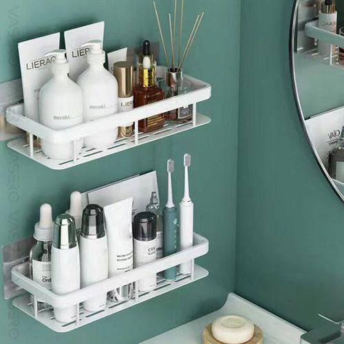 2x PÓŁKA POD PRYSZNIC wisząca samoprzylepna ścienna do łazienki prysznic na Arena.pl