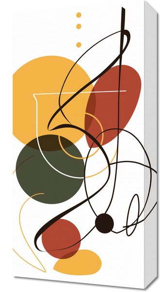 Obraz 30x60cm Taniec Form i Barw zdjęcie 1