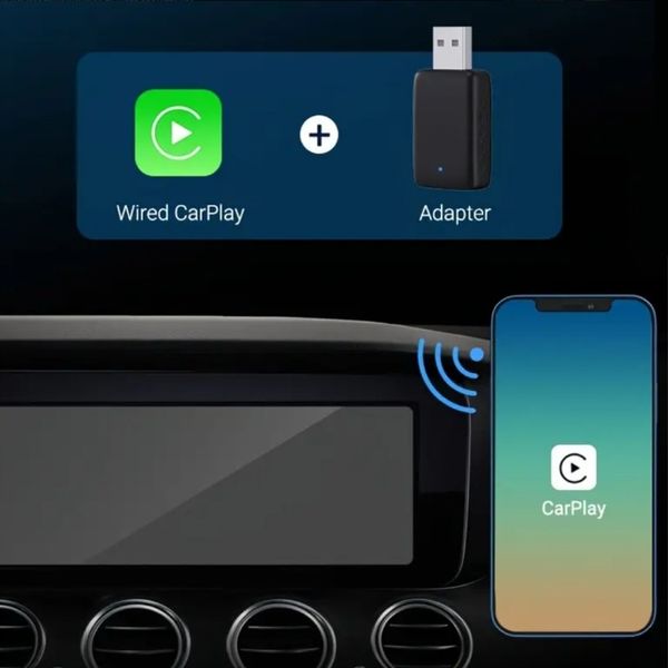 Adapter CarPlay Android Auto BEZPRZEWODOWY WiFi Bluetooth USB USB-C zdjęcie 4