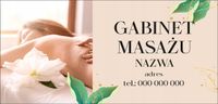BANER REKLAMOWY projekt 200 x100 cm GABINET MASAŻU