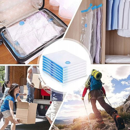 Worki Próżniowe na Ubrania Pościel do Pakowania 14 szt Zestaw + Pompka na Arena.pl