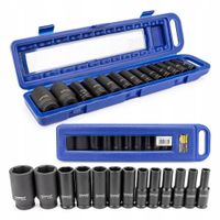 NASADKI UDAROWE zestaw nasadek udarowych sześciokąt 10 szt 10-32mm 1/2 cala