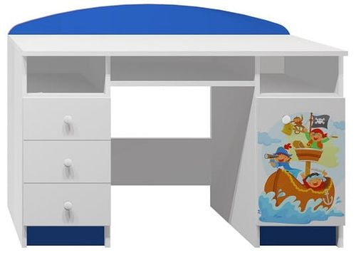 biurko dla dziecka meble dziecięce z grafiką szuflady PIRACI 6 NB7 na Arena.pl