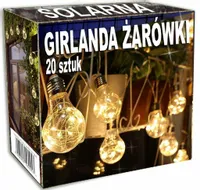 SOLARNA girlanda ogrodowa lampki solarne LED łańcuch ŻARÓWKI LED solar