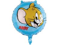 Balon foliowy „Tom i Jerry - Mysz Jerry”, niebieski, 45 cm (18 cali) [balon