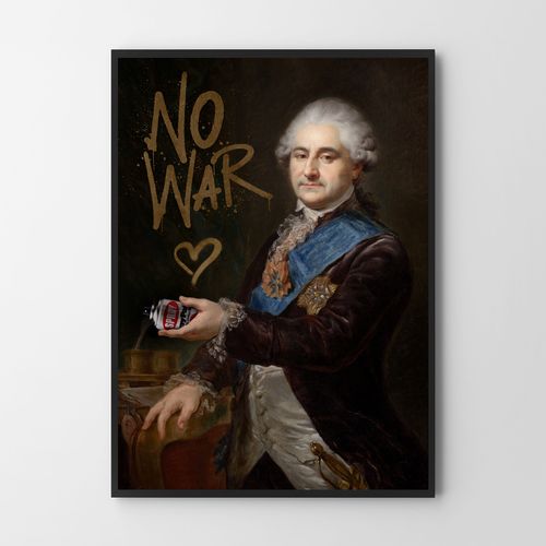 Plakat stop war portret pop art 21x29,7 cm A4 na Arena.pl