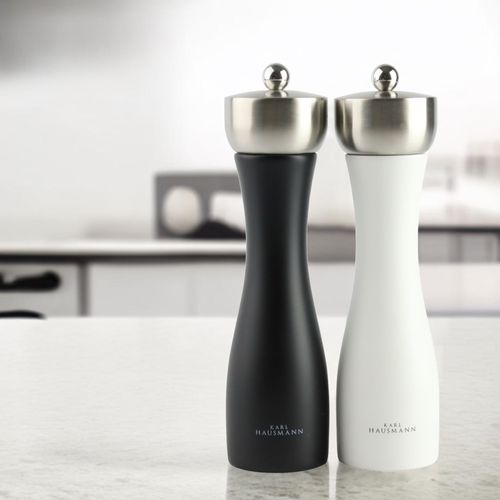 ZESTAW RĘCZNYCH MŁYNKÓW DO MIELENIA SOLI PIEPRZU PRZYPRAW BIAŁY I CZARNY na Arena.pl