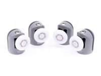 ZESTAW ROLKA POJEDYNCZE ROLKI KÓŁKA DO KABINY PRYSZNICOWEJ KOMPLET 23 MM