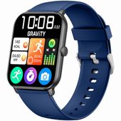 smartwatch gravity czarny niebieski gt36-6
