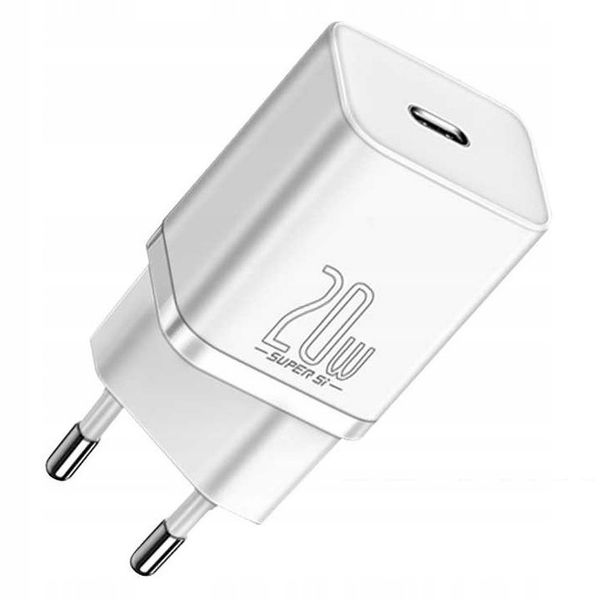 BASEUS SZYBKA ŁADOWARKA DO TELEFONU IPHONE ZASILACZ USB-C TYP-C QC 20W PD zdjęcie 3