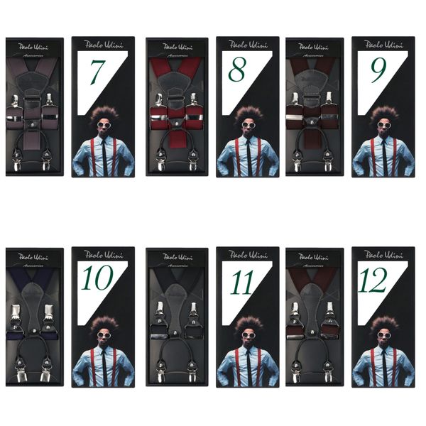 Szare Stalowe Gładkie szelki do spodni Orginalne Top-Gal zdjęcie 3