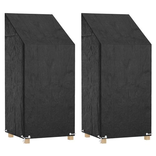 Pokrowce na krzesła ogrodowe, 2 szt., 8 oczek, 65x65x110/150 cm na Arena.pl