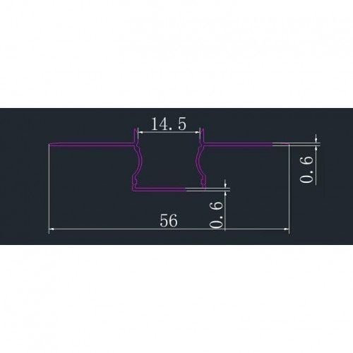 PROFIL LED MASTERLED GK ANODOWANY 2M ALUMINIUM 12MM na Arena.pl